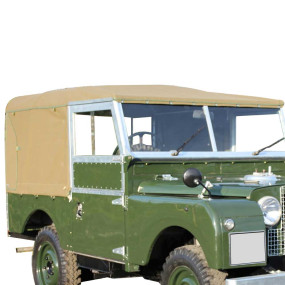 Capote Land Rover Defender 86 cabriolet sans vitres latérales en toile coton