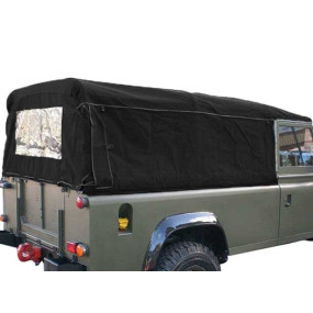 Capote Land Rover Defender 110 TD5/TD4 cabina singola in tela di cotone senza finestrini laterali