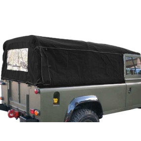 Capote Land Rover Defender 110 TD5/TD4 simple cabine cabriolet en toile coton sans vitres latérales