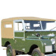 Capote Land Rover Defender 86 cabriolet en toile coton