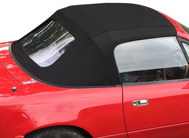 Capote en Alpaga Mohair® Mazda MX5 Design NA - lunette souple sur zip