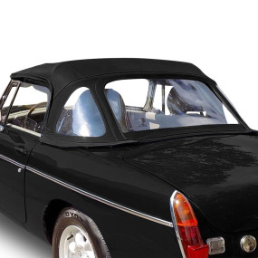 Soft top MG B C convertible top in Stayfast® cloth - removable roll bars