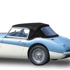 Capota macia Austin Healey 3000 BJ7 descapotável em vinil de 2 peças sem zíper na janela traseira