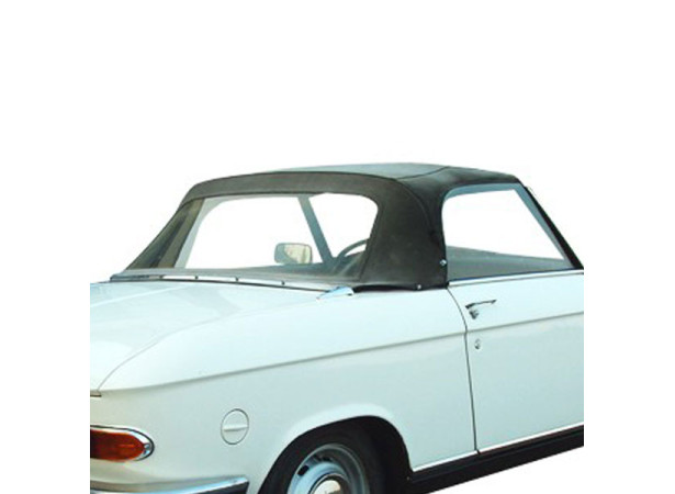 Capote auto Peugeot 204 cabriolet en Vinyle avec lunette arrière en PVC