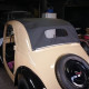 Capote per auto decappottabile Fiat 500C Topolino in vinile su tela di cotone con lunotto in PVC