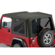 Capote Jeep Wrangler TJ sans portes et sans arceaux en vinyle