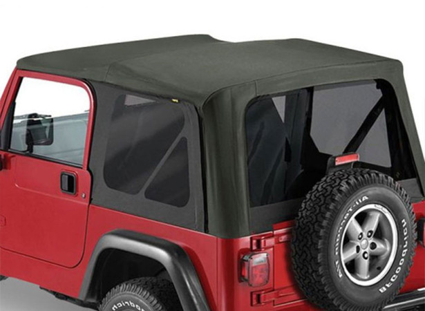 Capote Jeep Wrangler TJ sans portes et sans arceaux en vinyle
