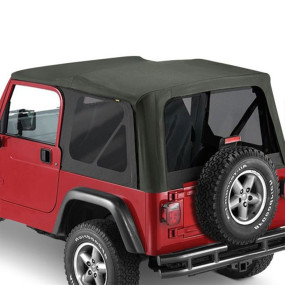 Capote Jeep Wrangler TJ (2003-2006) sans portes et sans arceaux en vinyle