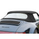 Capota macia Porsche 964 descapotavel em Sonnenland Alpaca - janela retangular