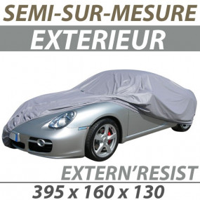 Semi-made-to-measure outdoor car cover in ExternResist (05S) PVC