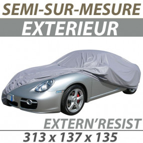 Housse extérieure semi-sur-mesure en PVC ExternResist (01) - Housse auto : Bache protection cabriolet