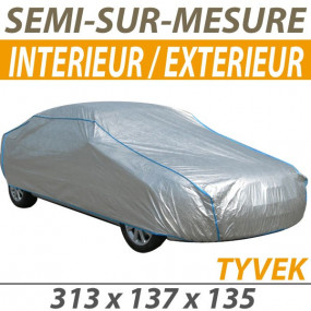 Semi-Made-to-Measure Indoor Outdoor Car Cover aus Tyvek® (S6) - Car Cover: Convertible Protection Cover