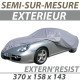 Housse extérieure semi-sur-mesure en PVC ExternResist - Housse auto : Bache protection Fiat 500C cabriolet