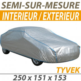 Semi-maßgeschneiderte Autoschutzhülle (autoabdeckung für Innen/Außen) aus Tyvek® (S1) - Autoschutzhülle (autoabdeckung): Cabrio-