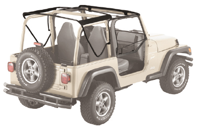 Soft top original without door, without roll bar 4x4 Jeep Wrangler TJ (1997/ 2002) in vinyl