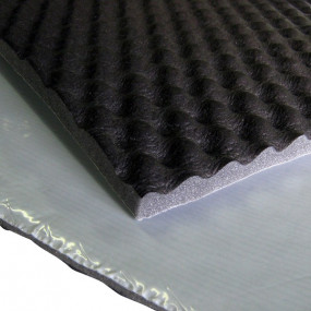Alveolar foam soundproofing - adhesive plate