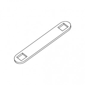 Piastra blocca chiavistello in TRCC - Ø 6mm