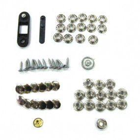 Durable press stud kit with fitting tool