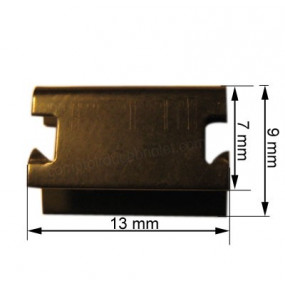 Set di 8 clip in acciaio 1,7 mm-3,4 mm