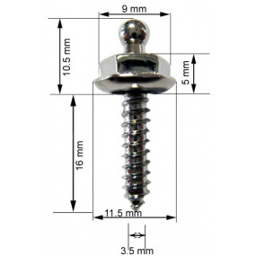 Tenax button 4x16mm sheet metal screws