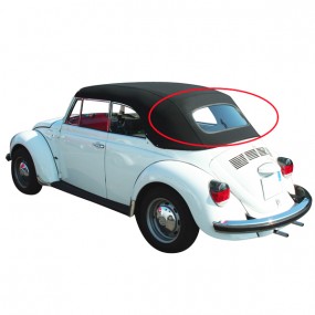 Glass rear window for soft top Volkswagen Coccinelle 1303 (1973-1979)