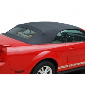 Soft top Ford Mustang in Bordeaux Stayfast® cloth - glass rear window
