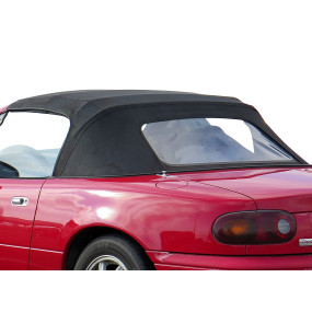 Capota Mazda MX5 NA NB con NC Design en lona Stayfast® - ventana (luneta) trasera de plástico sin cremallera