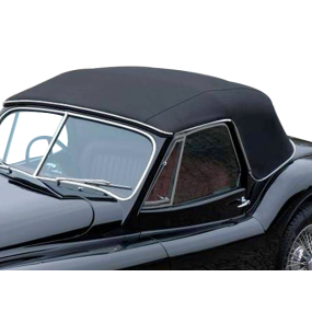 Capote Jaguar XK 120 D.H.C cabriolet en Vinyle pour lunette origine